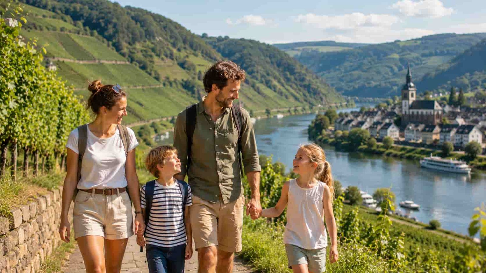 Familie verbringt Ferien in Cochem an der Mosel