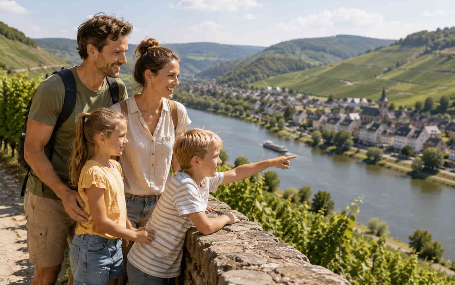 Kinder basteln und spielen zuhause während der Ferien an einem hellen Familientisch